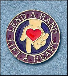 Lend a Hand/Lift a Heart Pin" itemprop="image