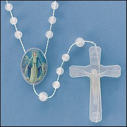 Luminous Soft Plastic Cord Rosary" itemprop="image