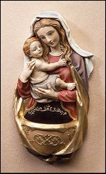 Madonna and Child Holy Water Font" itemprop="image