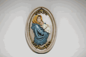 Madonna and Child Wall Plaque 8 inches" itemprop="image