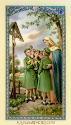 Madonna With Girl Scout Promise Laminated Holy Card" itemprop="image