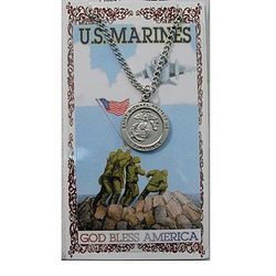 Marines Prayer Card & Pendant Set" itemprop="image