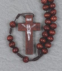 Marrone  Carved Wood Beads" itemprop="image