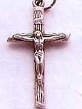 Metal Log Small Crucifix" itemprop="image