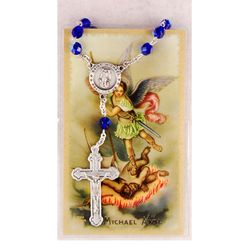 Michael Auto Rosary with Prayer Card" itemprop="image