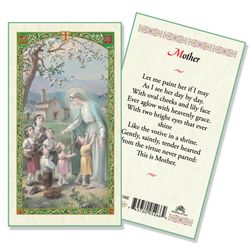 Mother laminated Holy Card" itemprop="image