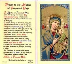 Mother of Perpetual Help Prayer Card" itemprop="image