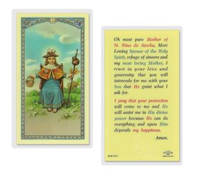 Mother of St. Nino de Atocha Holy Prayer Card" itemprop="image