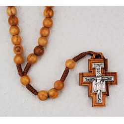 Olive Wood San Damiano Rosary" itemprop="image