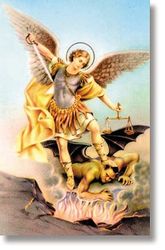 Oracin a San Miguel (St. Michael) - Spanish Prayer Card" itemprop="image