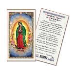 Our Lady Guadalupe Laminated Holy Card" itemprop="image