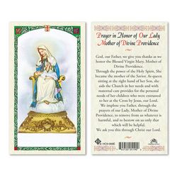 Our Lady of Divine Providence Laminated Holy Card" itemprop="image