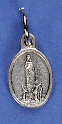 Our Lady of Fatima Oxidized Bracelet Medal Charm 1/2 inch" itemprop="image