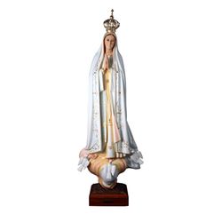 Our Lady of Fatima Series with Glass Eyes and Crown" itemprop="image