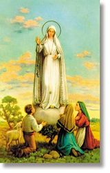 Our Lady of Fatima Wallet Sized Laminated Holy Card" itemprop="image