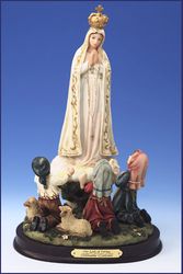 Our Lady of Fatima with Children Collection Statue (12 inch)" itemprop="image