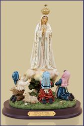 Our Lady of Fatima with Children Collection Statue" itemprop="image