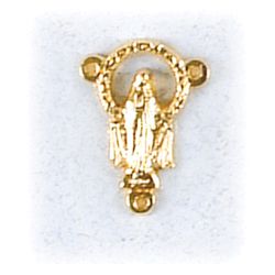 Our Lady of Grace Rosary Gold Plated  Center" itemprop="image