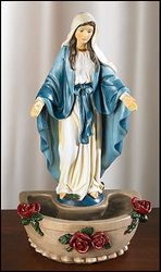 Our Lady of Grace Standing Holy Water Font" itemprop="image