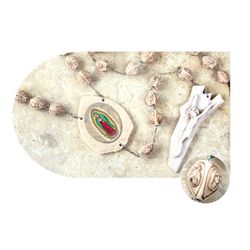 Our Lady of Guadalupe Alabaster Wall Rosary" itemprop="image