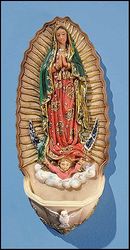 Our Lady of Guadalupe Holy Water Font ( 8 inches)" itemprop="image