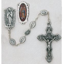 Our Lady of Guadalupe Silver Rosary" itemprop="image