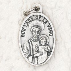 Our Lady of La Vang Oxidized Medal" itemprop="image