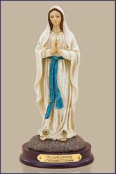 Our Lady of Lourdes Florentine Statue 11 in" itemprop="image