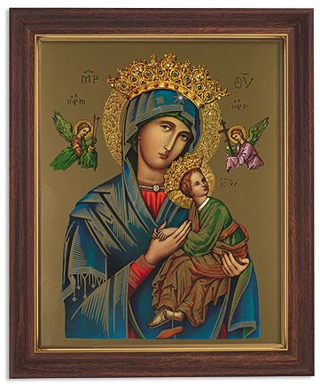 Our Lady of Perpetual Help ( gold frame) | HolyFamilyOnline.com