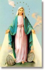 Our Lady of the Miraculous Medal Wallet Sized Laminated Holy Card" itemprop="image