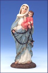 Our Lady of the Rosary Florentine Statue (4 inch)" itemprop="image