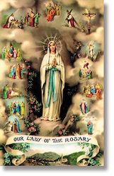 Our Lady of the Rosary Wallet Sized Laminated Holy Card" itemprop="image