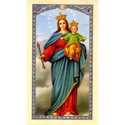 Our Lady of Victory Laminated Holy Card" itemprop="image