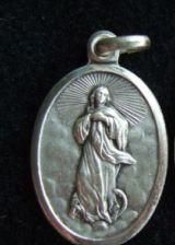 Oval Oxidized Medal The Assumption" itemprop="image