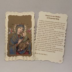 Perpetual Help Deluxe Holy Card" itemprop="image