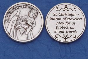 Pocket Token - St Christopher with Prayer" itemprop="image