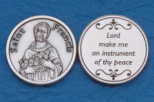 Pocket Token - St Francis with Prayer" itemprop="image