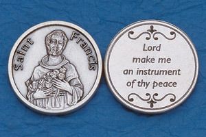 Pocket Token - St Francis with Prayer" itemprop="image