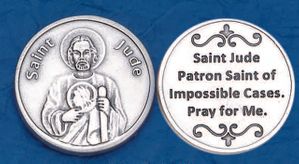 Pocket Token - St Jude with Prayer" itemprop="image