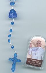 Pope Francis Acrylic Box with Acrylic Rosary" itemprop="image