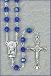 Round Glass Bead Birthstone Rosary December