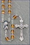 Round Glass Bead Birthstone Rosary November