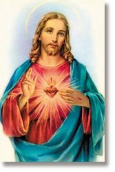 Sacred Heart of Jesus Wallet Sized Laminated Holy Card" itemprop="image