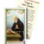 Saint Benedict Laminated Holy Card" itemprop="image