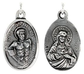 Saint Dismas: Oxidized Medal" itemprop="image