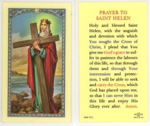 Saint Helen Laminated Holy Card" itemprop="image