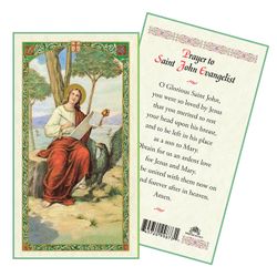 Saint John The Evangelist laminated Prayer Card" itemprop="image