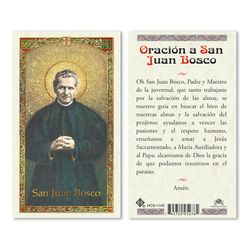 Saint Juan Bosco Spanish Laminated Holy Card" itemprop="image