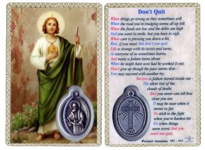 Saint Jude Dont Quite Holy Prayer Card with Medal" itemprop="image