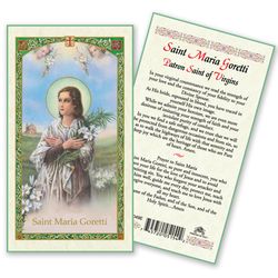 Saint Maria Goretti Laminated Holy Cards" itemprop="image